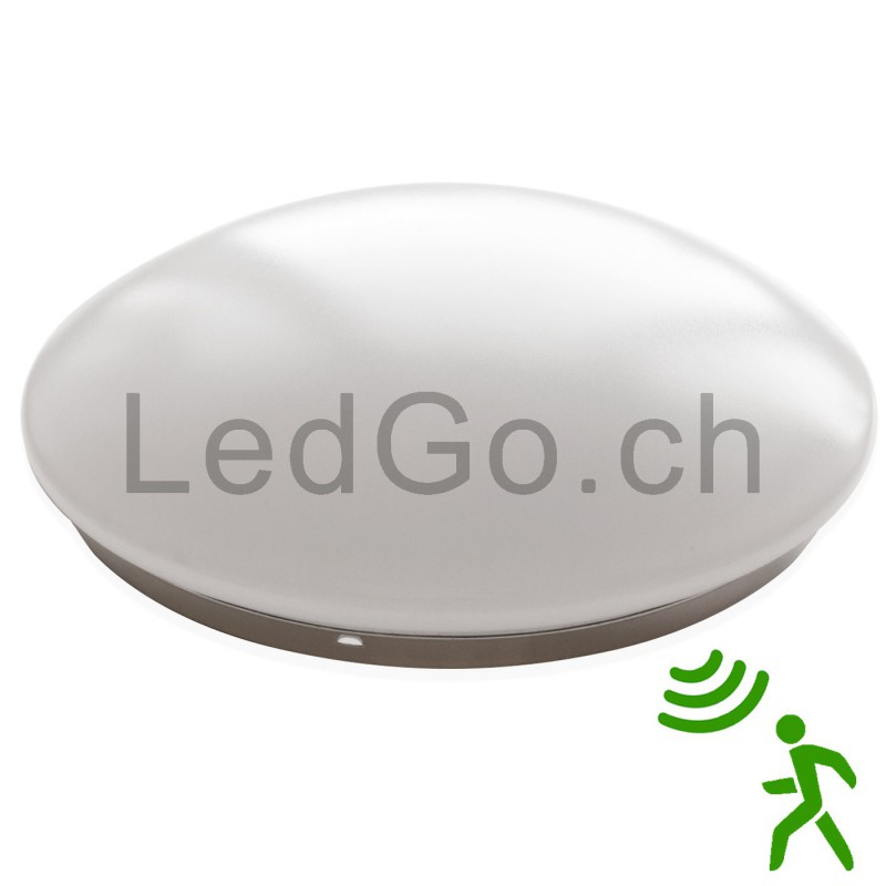 Plafonnier LED 20W avec détecteur de mouvement temporisation et mode  Veilleuse