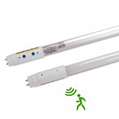 Tube LED T8 18W 120cm 120° détecteur de mouvement HF + Temporisation réglable blanc pur