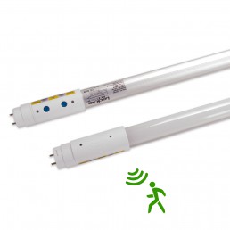 Tube LED T8 18W 120cm 120° détecteur de mouvement Radar + Temporisation réglable blanc pur