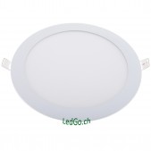 Panneau rond LED 18W 225x13mm encastrable