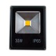 Projecteur LED plat 30W COB IP65 12-24V DC blanc chaud