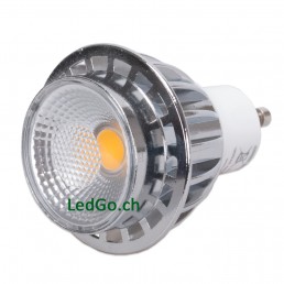 Spot 7W GU10 LED COB Samsung dimmable blanc chaud