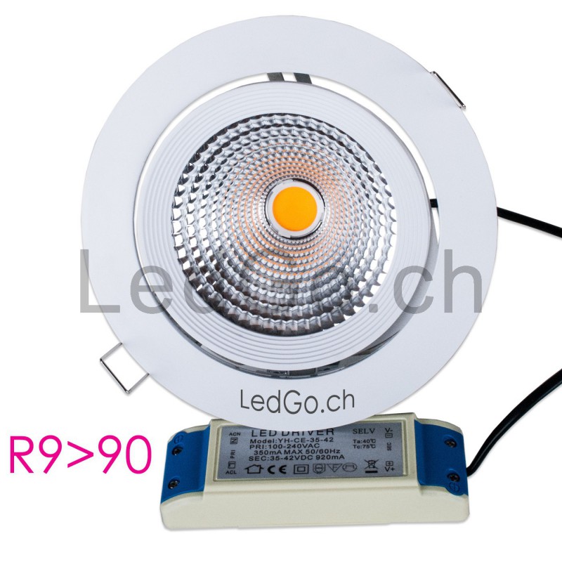 GU10 pro 5W Dimmable faisceau 24° Ra97