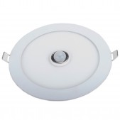 Panneau rond LED 15W PIR 0-100% 180s (réglable) 190x30mm encastrable blanc pur 840