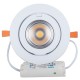 Spot encastrable 40W LED COB Citizen orientable 24° banc pur