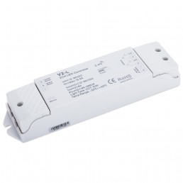 Contrôleur récepteur RF tension stabilisée 2 canaux double couleurs PUSH-DIM