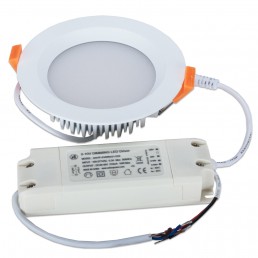 Spot encastrable 9W LED SMD2835 Samsung 0-10V dimmable blanc pur