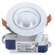 Spot encastrable 12W LED COB orientable lumière blanc chaud Ra 97 alimentation Lifud incluse D90x70mm 