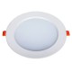 Panneau rond LED 18W 185x28mm encastrable triac dimmable blanc pur découpe 140mm