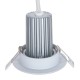 Spot encastrable 8W LED COB orientable blanc chaud Ra97 alimentation Boke 0-10V dimmable incluse D90x80mm découpe 70mm