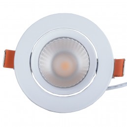 Spot Led Encastrable Complete Blanc Orientable lumière Blanc Chaud