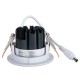 Spot encastrable 12W LED COB orientable lumière blanc chaud Ra 97 alimentation Lifud incluse D90x70mm 