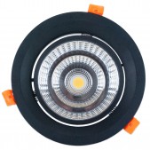 Spot encastrable 35W LED COB Citizen Orientable blanc pur 840 D168x120mm découpe 145-150mm alimetation Lifud incluse