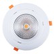 Spot encastrable 40W LED COB Citizen (1210) orientable blanc pur 60° Ra90 D194x129mm découpe 160-175mm alimentation incluse