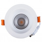 Spot encastrable 12W LED COB 60° blanc chaud Ra80 alimentation Lifud incluse D100x65mm découpe 83mm