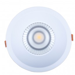 Spot encastrable 1x18W COB Citizen blanc pur 60° alimentation Boke non-dimmable incluse D190x120mm découpe 165-170mm