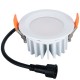 Spot encastrable 8W LED 48 SMD2835 Philips blanc chaud Ra90 IP65 D95x50mm découpe 80-85mm