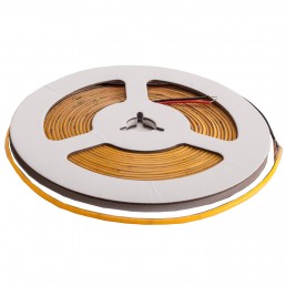 Bande LED ultra fine 35W 7W/m 24V IP20 COB (384 smd/m) 5M 80lm/W IRC91 largeur 3mm blanc chaud