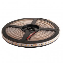 Bande LED 50W 10W/m 24V 2700°K IP65 600 SMD2835 5M 120lm/W IRC90 largeur 12mm