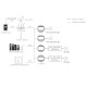 Schema-Module variateur récepteur 230V WIFI & RF + push dim. 1 canal 360W (Tuya)