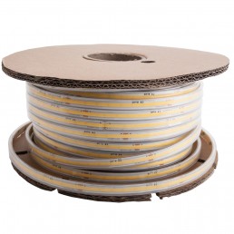 Bande led 4000°K 15W/m COB 560led/m 230V AC IP65 50m/rlx découpe 10cm