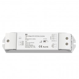Contrôleur récepteur variateur 230V AC 1A x 3 canaux + push dim.