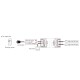 Schema-Contrôleur récepteur RF tension stabilisée 5 canaux 12-48V DC 6A par canal push dim. + Wi-Fi (Tuya)