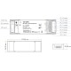 Contrôleur récepteur variateur 230V AC 5A x 4 canaux RF2.4GHz + Wi-Fi (Tuya) on/off