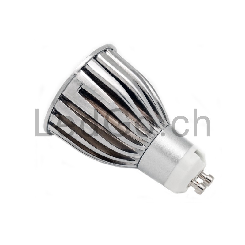 Ampoule LED GU10 dimmable 6W blanche 50 degrés COB 6000k blanc froid