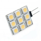 Ampoule G4 1W carrée LED SMD5050 blanc chaud 12V