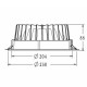 Schéma-dimensions-Spot-led-encastrable-downlight-30W-SMD5630