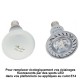 Spot LED E14 3x1W High power blanc chaud